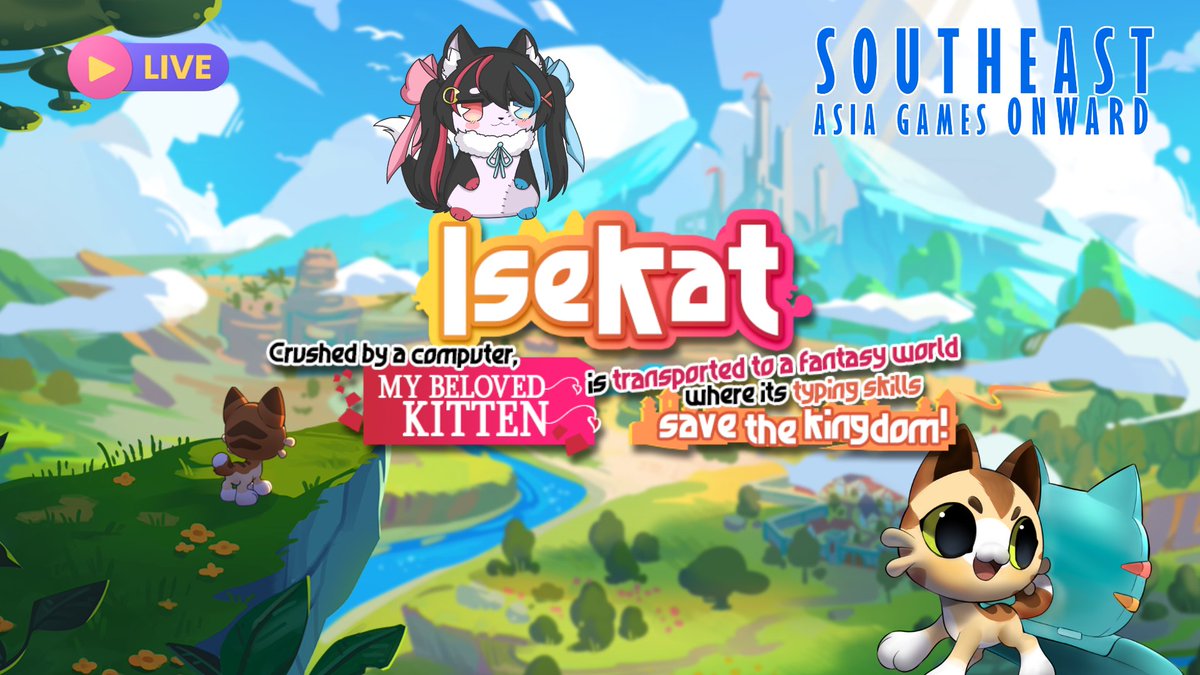 【🔴LIVE】Isekat | แมวผจญภัยเพื่อหาทางช่วยอาณาจักรเมี้ยวๆ

Game by InSpite <a href="/InspiteGames/">InSpite | Isekat ⌨️ TYPING GAME | NOW OUT 28NOV</a> 

9th December Starts at : 20.00 (GMT + 7)

Waiting Room : youtube.com/live/XYFrx-JIm…

⎯⎯⎯⎯⎯❤️🐈‍⬛💙⎯⎯⎯⎯⎯
Live Tag #JinnieintheLIVE 
#SEAGO2025