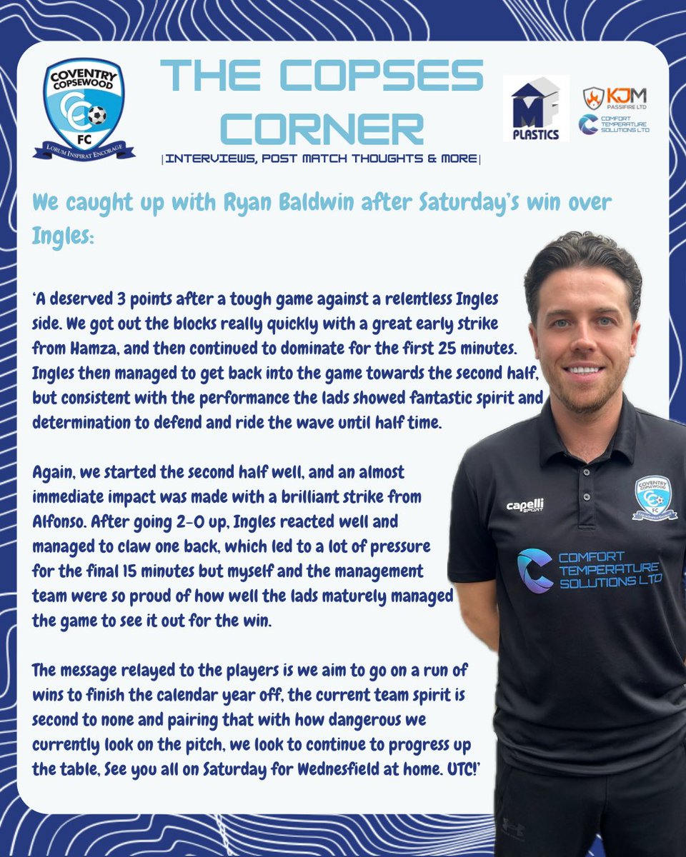 Coventry Copsewood FC tweet media