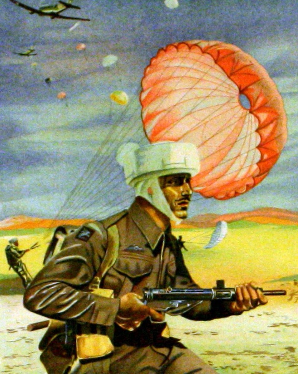 Vigraharaja's tweet photo. Indian Paratroopers Poster, 1940s https://t.co/ywW1dOGCfr