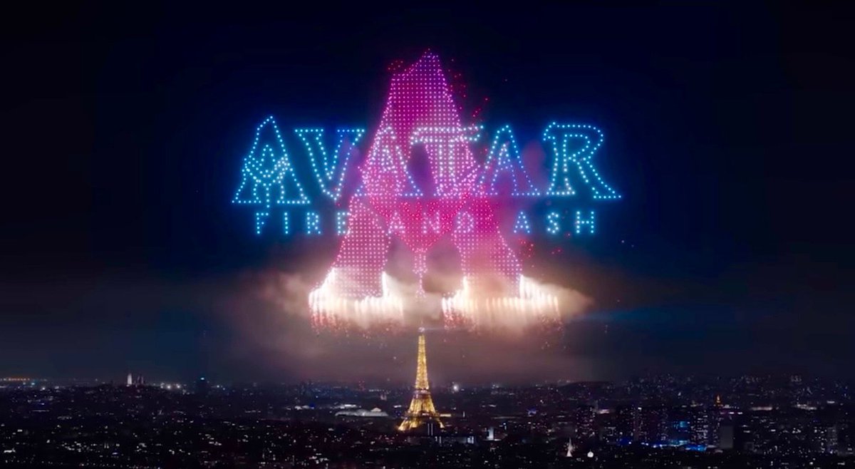⚠️ Disney France Présidente Hélène Etsy has confirmed that a version of the “Avatar: Fire and Ash” drone show recently performed above central Paris will be presented at Disneyland Paris from Dec 13 to 17, 2025.