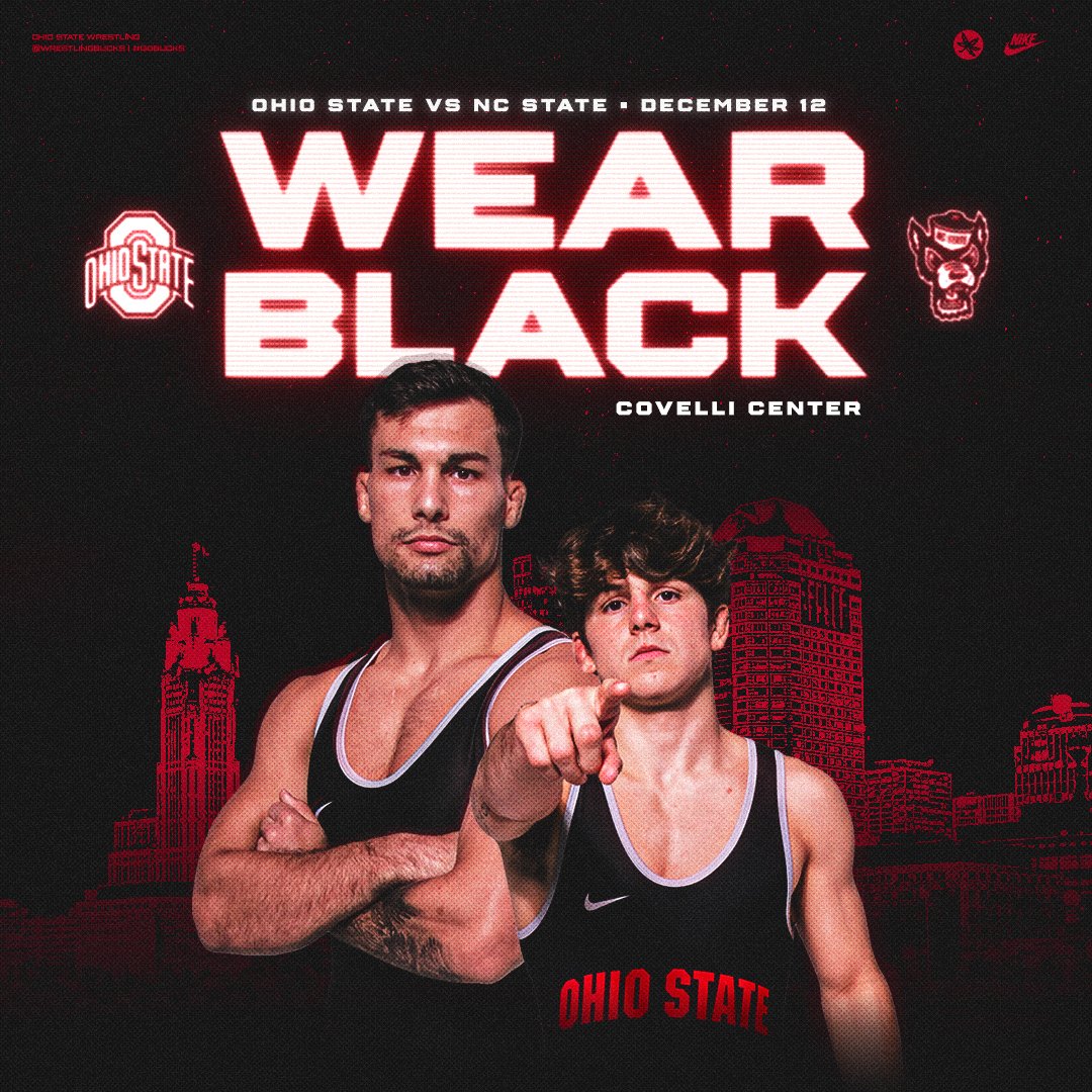 Back at Covelli this Friday vs. the Wolfpack. Wear black ⚫️

#GoBucks