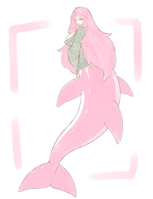 背中と尻尾が描きたかったので 