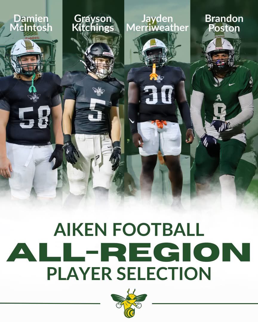 Blessed to be selected again this year to the SC Region 4 AAAA All-Region team! Thank you! 

<a href="/ItsKyleDawson/">Kyle Dawson</a> <a href="/CoachJByrd_/">Coach Jarius Byrd</a> <a href="/DAWGHZERECRUITS/">Dawg House Recruiting</a> <a href="/HighSchoolBlitz/">High School Blitz</a> <a href="/Recruit_Aiken/">Aiken High Football Recruits</a> <a href="/boulder913/">COACH B</a> <a href="/AlyssaCLyons/">Alyssa Lyons</a> <a href="/GabrielCStovall/">Gabriel Stovall</a> <a href="/aikenhightdclub/">Aiken High Touchdown Club</a> <a href="/iguerin/">Ian Guerin</a>