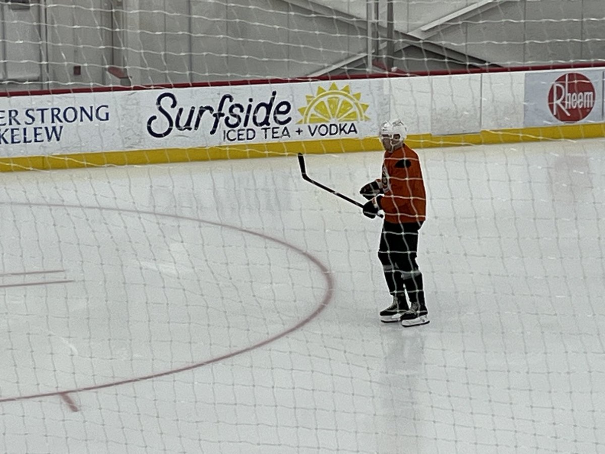 Rasmus Ristolainen in a regular jersey, so looks like he could be cleared for contact.