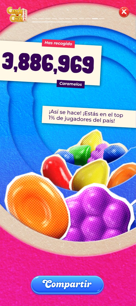 ArielCB8's tweet photo. El unwrapped de Candy Crush me subió el ego https://t.co/sJeEH2KOH4