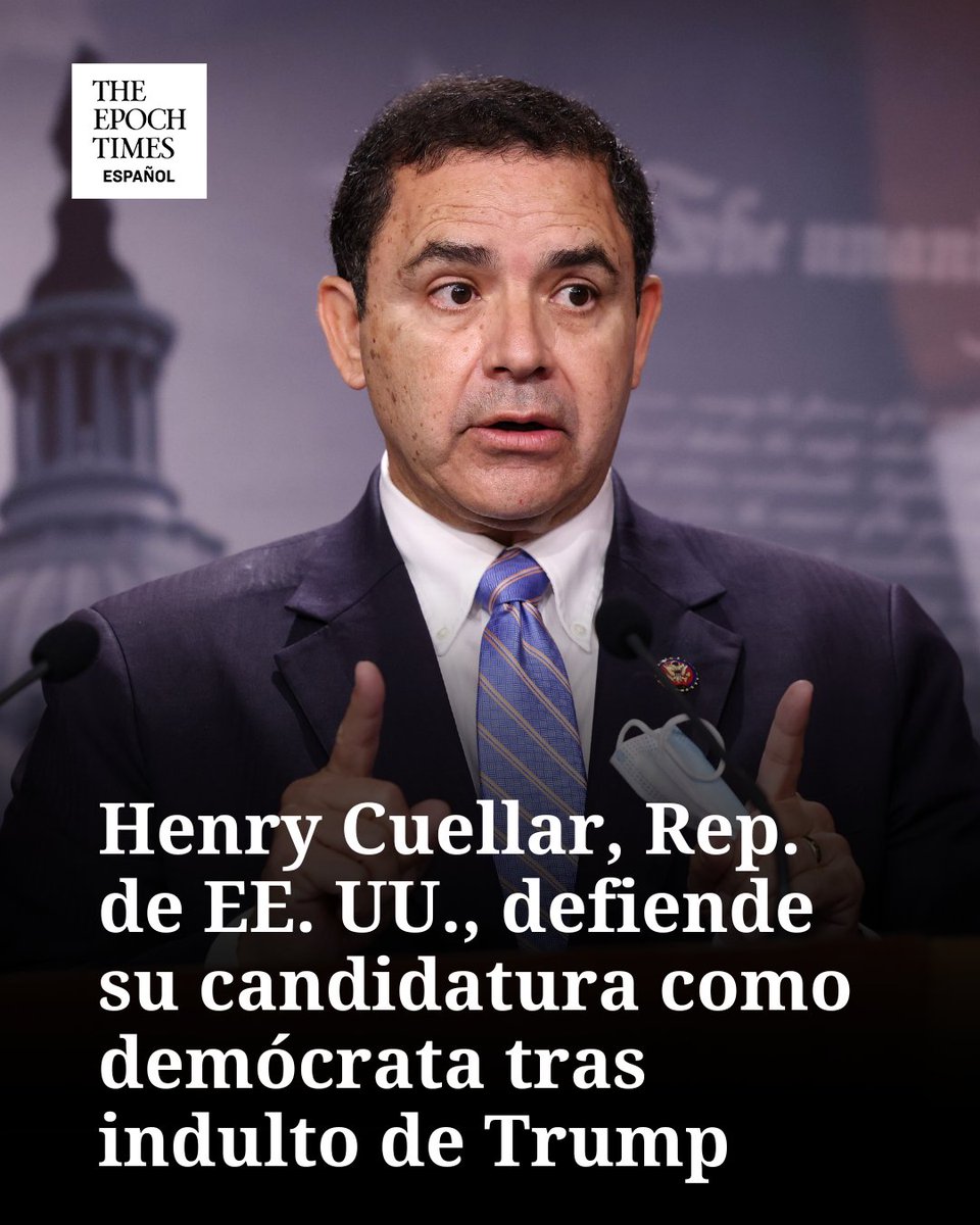 EpochTimesEs's tweet image. El comentario se produjo después de que Trump criticara a Cuellar por mantener vínculos con "la misma izquierda radical"
#HenryCuellar #Demócrata #Elecciones2025 #IndultoTrump #PolíticaEEUU #CampañaElectoral #FirmeEnSuPostura
  🔴Lee más aquí👉 epochtim.es/k09wfm