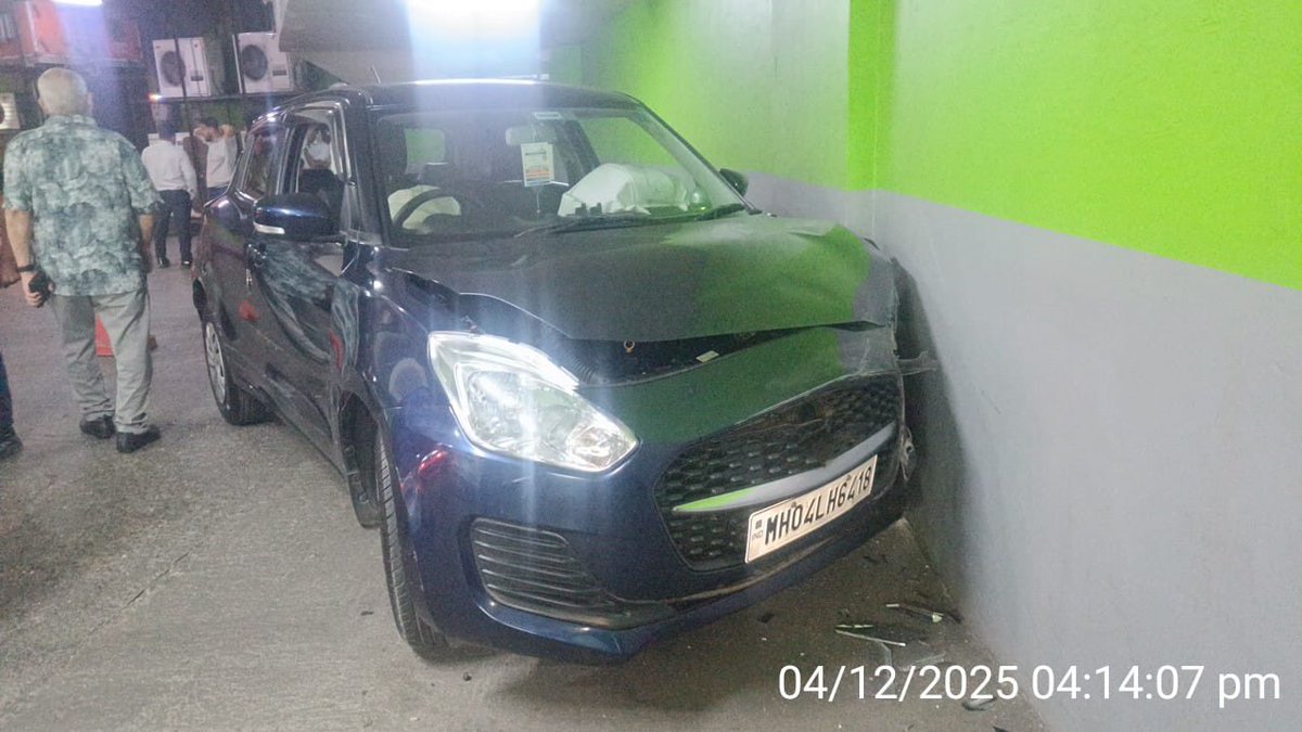 rishabhd22's tweet photo. SHOCKING NEGLIGENCE BY AUTHORISED MARUTI SERVICE CENTRE 🚨
My Maruti Swift VXI Automatic (MH04LH6418) met with a MAJOR ACCIDENT INSIDE Sai Service workshop, Mumbai due to staff mishandling.
✅ Airbags deployed
✅ Severe front damage
✅ Car now has permanent resale depreciation of ₹2.5–3 lakh

I gave my car for service in perfect condition. Due to YOUR negligence, my hard-earned investment is now a major accident vehicle.
Repair alone is NOT enough. Who will compensate my resale loss?

@marutisuzuki @MarutiCare @NitinGadkari @consumerforum
#MarutiNegligence #WorkshopAccident #ConsumerRights #JusticeForCustomer
@Maruti_Corp @SaiServiceIndia