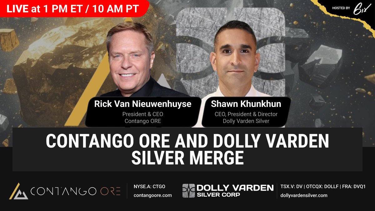 In one hour, join executives from $CTGO and $DV.V as they discuss this transformative merger. Following the update, they will be available for questions.

Register here: bit.ly/48sVgww