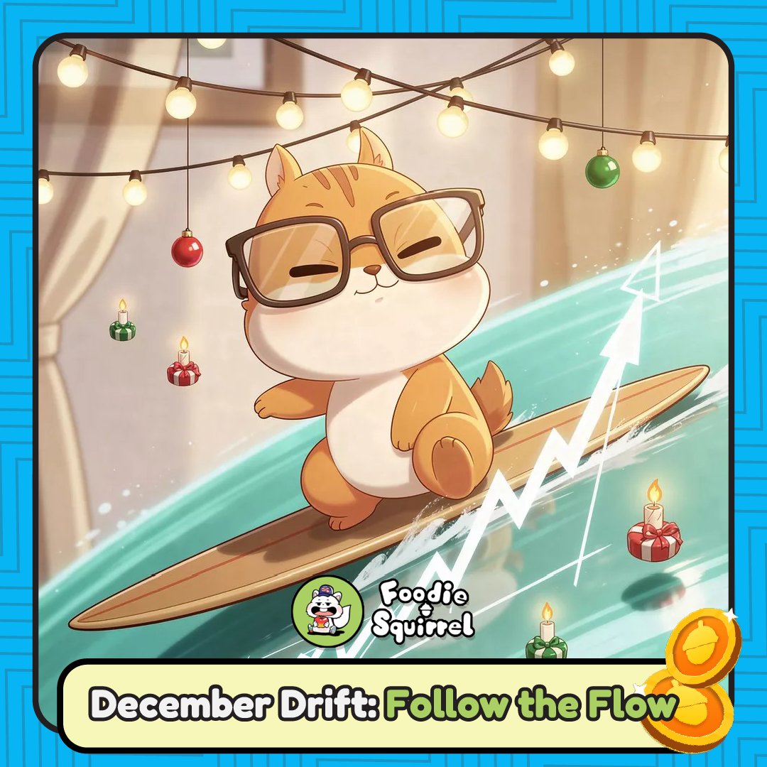 Foodiesquirrel_'s tweet photo. December flow is here and the charts are already choosing a direction.
No rush.
Read the flow.Ride the wave.
Catch the clean move.
Tap in and trade the Monday momentum.
🔗 Trade here: https://t.co/DfYNTpkoP5
#FDS #FoodieSquirrel #MondayFlow #CryptoTrading https://t.co/RFbS6NwbAf