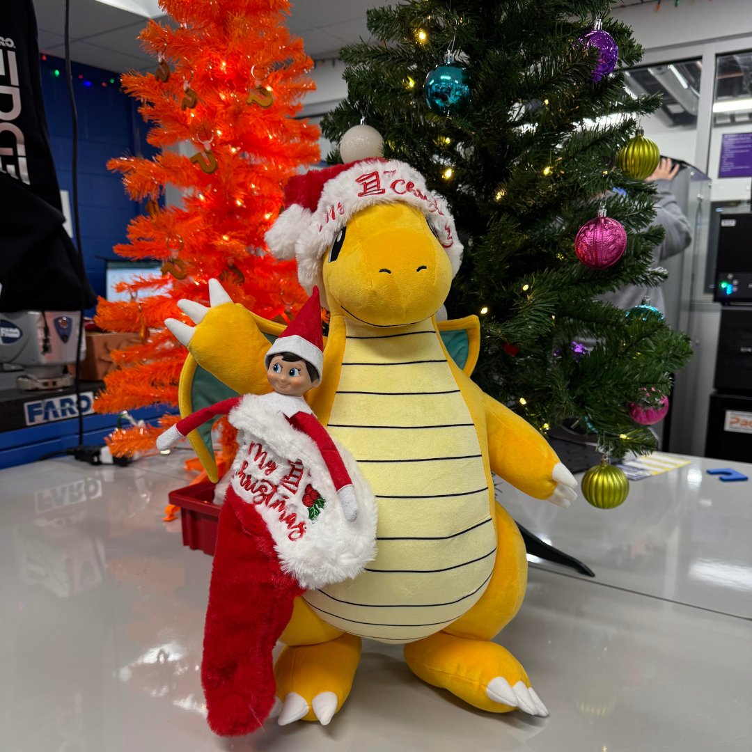 Looks like our elf is back from Santa's workshop and he's already making friends with Dragonnite. It's Dragonnite's first Christmas and he's not sure what to do!
