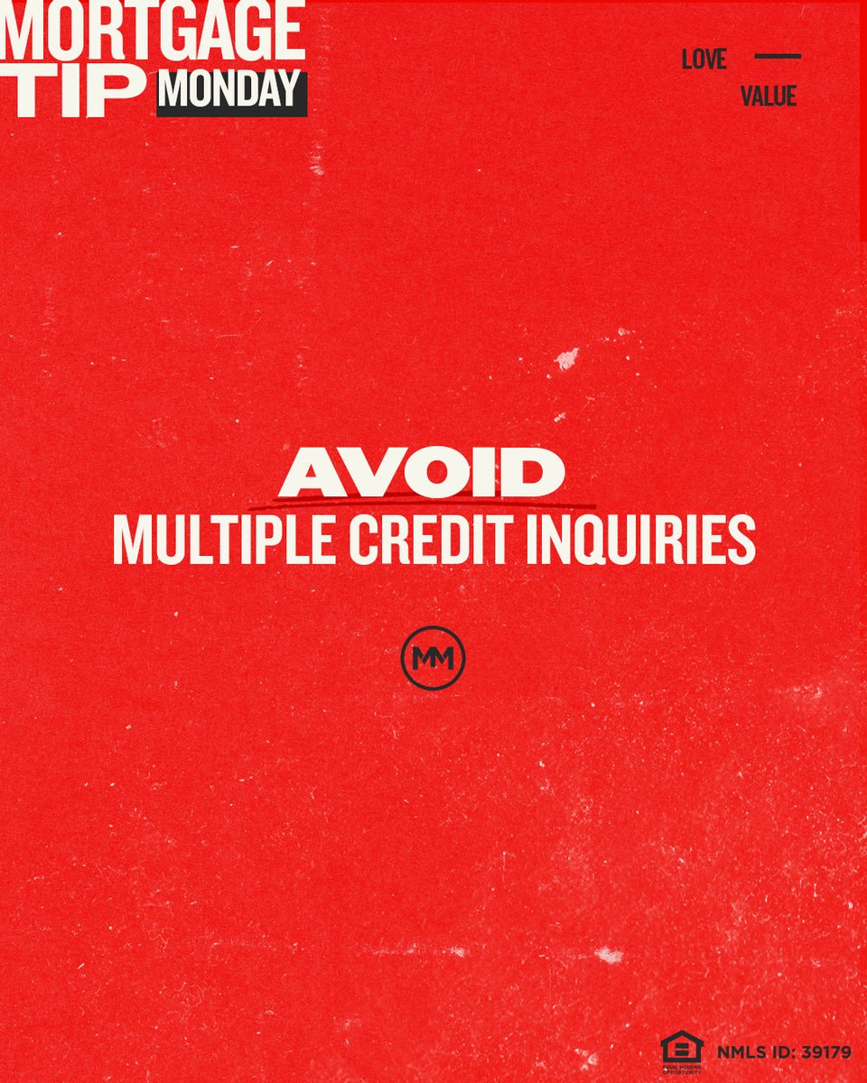 TonyCroft's tweet image. Too many credit checks can hurt your score. Start with one pre-approval so you can set your budget and move ahead with one lender.

#mortgagetipmonday #MTM #credit #homebuyer