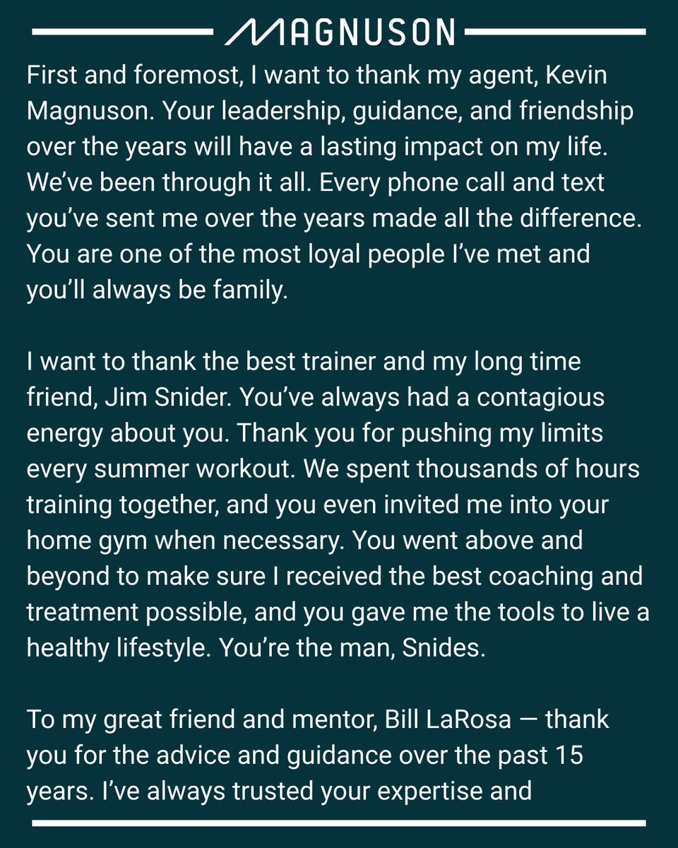 Magnusonhockey's tweet photo. Congratulations to Craig Smith on an incredible NHL career. Your dedication, talent and professionalism were an inspiration to many. Thank you for putting your trust in us and we cannot wait to see what your next chapter looks like. You will always be family to us! https://t.co/KwVRfGwXdx
