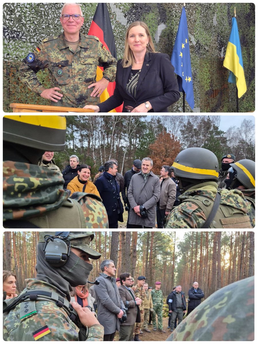 Today, EU#PSC is in 🇩🇪 for a working visit to @EUMAM Ukraine Special Training Command, the EU mission training 🇺🇦 troops. With 85,000+ Ukrainian soldiers trained across Europe, the mission is a key pillar of EU support to Ukraine &amp; vital for Europe’s security.
<a href="/STC_EUMAM_UA/">Special Training Command</a>🇺🇦🤝🇪🇺