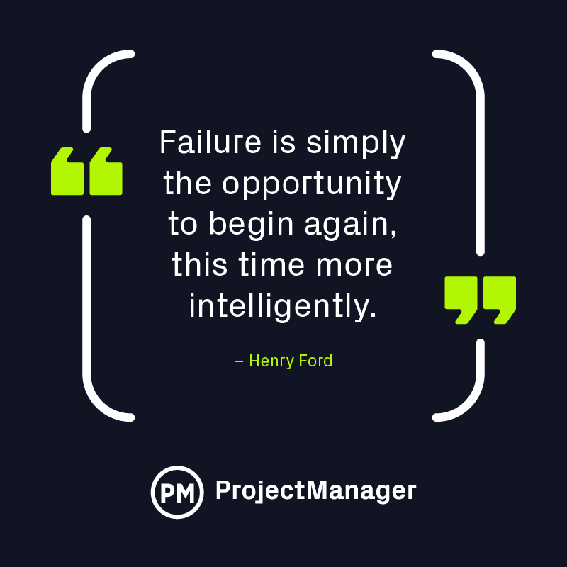 ProjectTips's tweet image. Ford has been in business for over 100 years and understands failure is often part of the road to success.

#projectmanager #projectmanagement