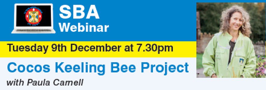 Scotbeekeepers's tweet image. ⏰One Day Left⏰
To register for our #beekeeping #webinar tomorrow night. We welcome Paula Carnell &amp;amp; she’ll be chatting about her Bee Project on the Cocos Keeling Island
To book ⬇️
tickettailor.com/events/sba/196…

#scottishbeekeepers #honeybee #beekeeper #knowledgeshare