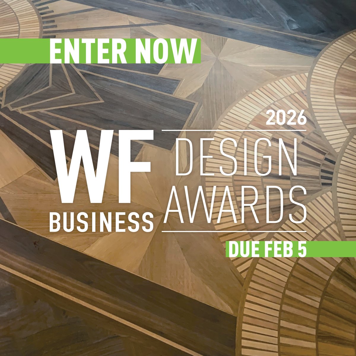 Show off your best work!✨ Enter your standout wood floor in the 2026 WFB Design Awards 🏆🎉. It’s completely free and open to all wood flooring pros 👷‍♀️👷‍♂️🤝.

🔗 Find all details here: bit.ly/da26enter

See the 2025 winners here: bit.ly/da25winners
Sponsored by: Bona