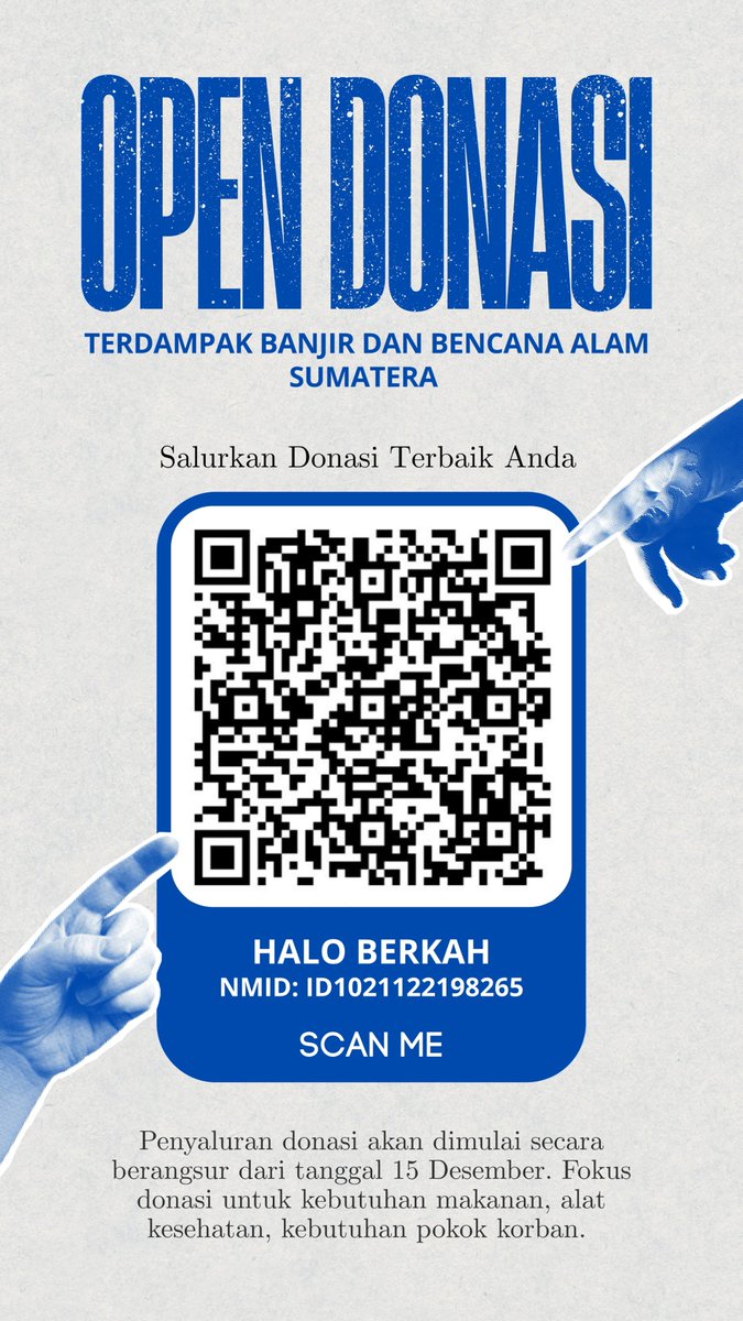 munvess's tweet image. [ HELP RETWEET ]

Halo teman-teman, 7 hari kedepan kita akan open donasi untuk pembelian makanan dan bahan pokok untuk korban banjir di Sumatera. Khususnya saat ini yang bisa dijangkau oleh tim kita adalah Sumatera Barat, selama beberapa hari kebelakang beberapa tim fokus…