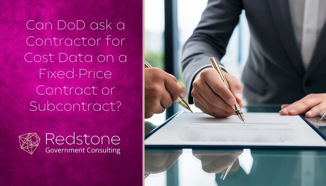 Fixed price contracts can still require cost data. Learn when DoD may request it and how contractors can prepare, reduce risk, and strengthen compliance. Read more. 
hubs.la/Q03X6bCl0
#GovCon #Contracts #CostData #FixedPrice