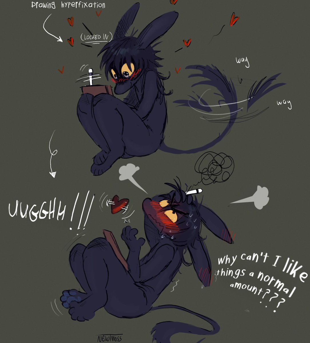 My hyperfixation is hyperfixationing so hard

LET ME DRAW DAMMIT
