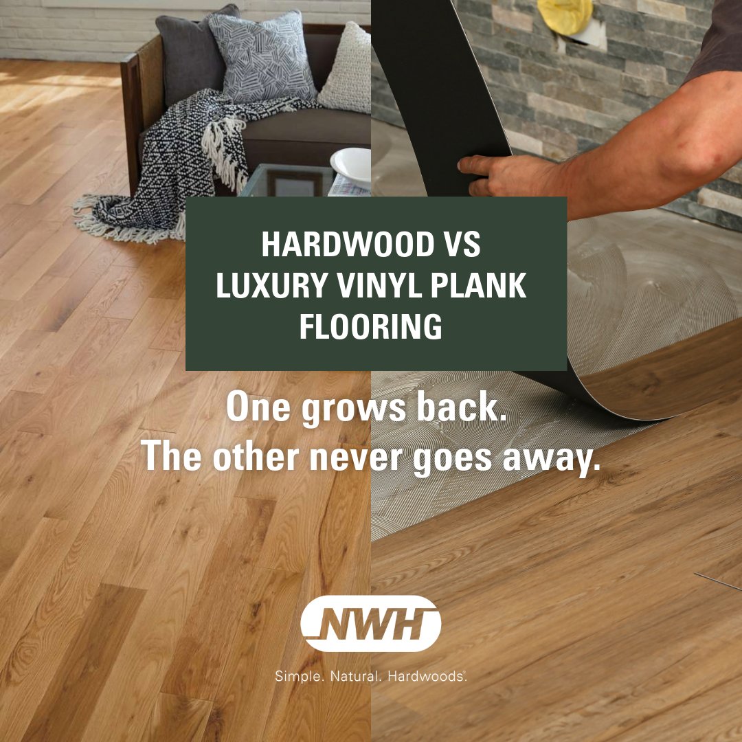 ♻️#HardwoodFlooring is renewable, repairable, and part of nature’s cycle, storing carbon for generations.

🏭Luxury vinyl starts with fossil fuels, ends up in a landfill, and leaves a larger footprint at every step.

💡Read more in our latest comparison: bit.ly/4pO0KYs