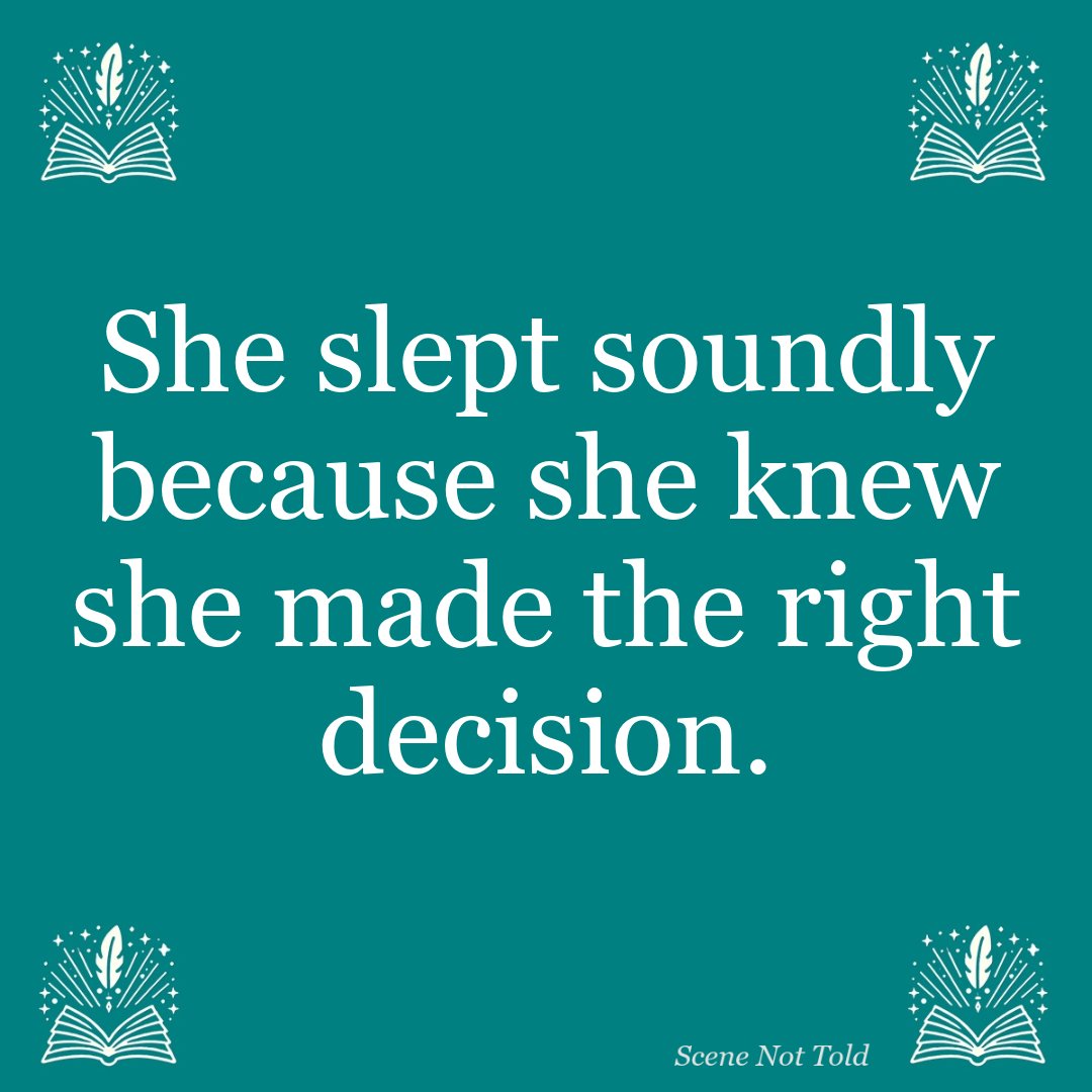 SceneNotTold's tweet photo. Challenge day! Consider the telling sentence below. Rewrite it into a sentence that shows. The first 5 comments get our feedback. Happy writing! #showdonttell #writingchallenges #creativewritingtips https://t.co/yJrZB6gUCQ