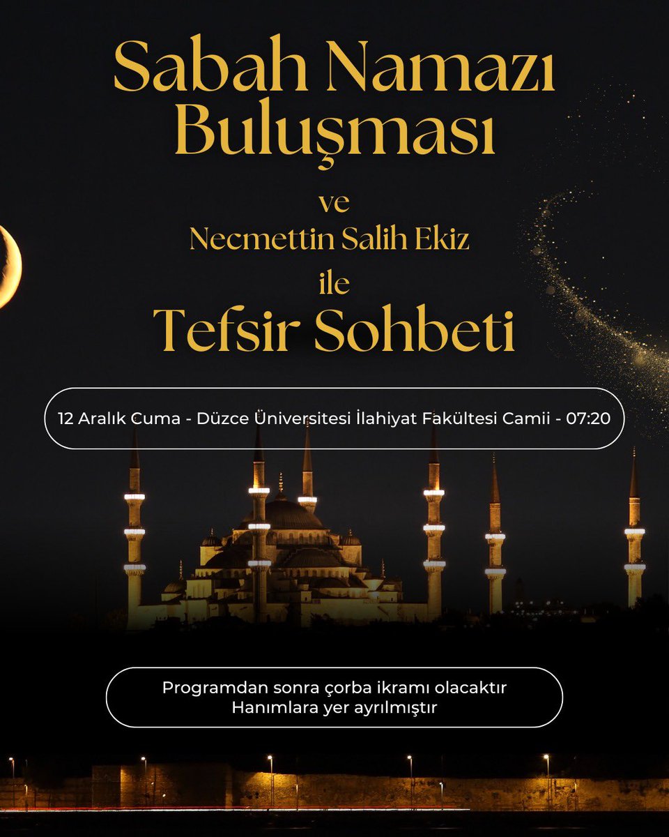 Düzce’deki dostları bekleriz…