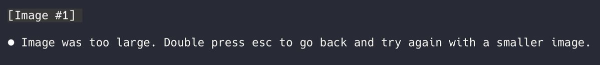 Uso imágenes todo el tiempo con @claudeai, pero a partir de hoy me dice constantemente que las imágenes son demasiado gr