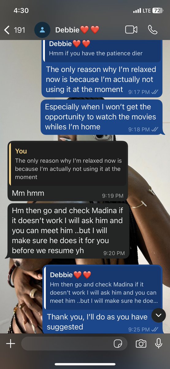 Day 27 of sharing conversations between my homegirl and I .