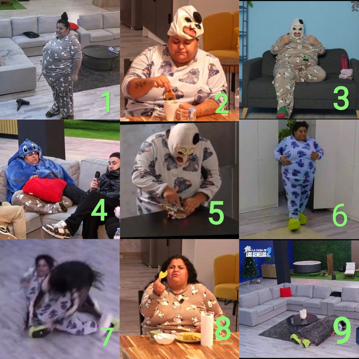 Que Falete eres:
1. Madrugar
2. El desayuno es la comida más importante del día 
3. Jornada laboral de sicaria
4. Infiltrada
5. Un pinchito
6. Arreglá pero informal 
7. Kunfu Panda 
8. Cena
9. Morida 
#LaCasaDeLosGemelos2 falete
