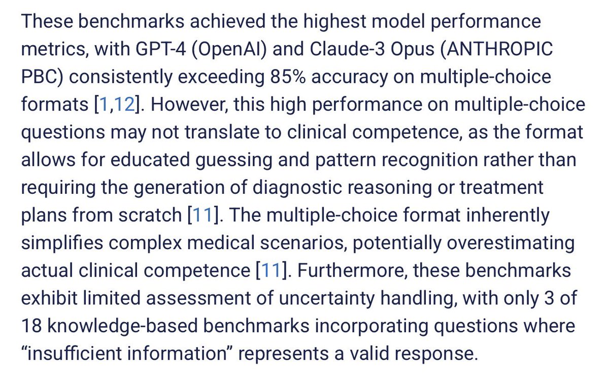 emollick's tweet image. I hate to keep bringing this up, but studies cannot lump reasoners with earlier models when considering AI abilities

And while studies don’t need to always use the latest models, they should test to see if there are trends in ability as model size scales to anticipate the future