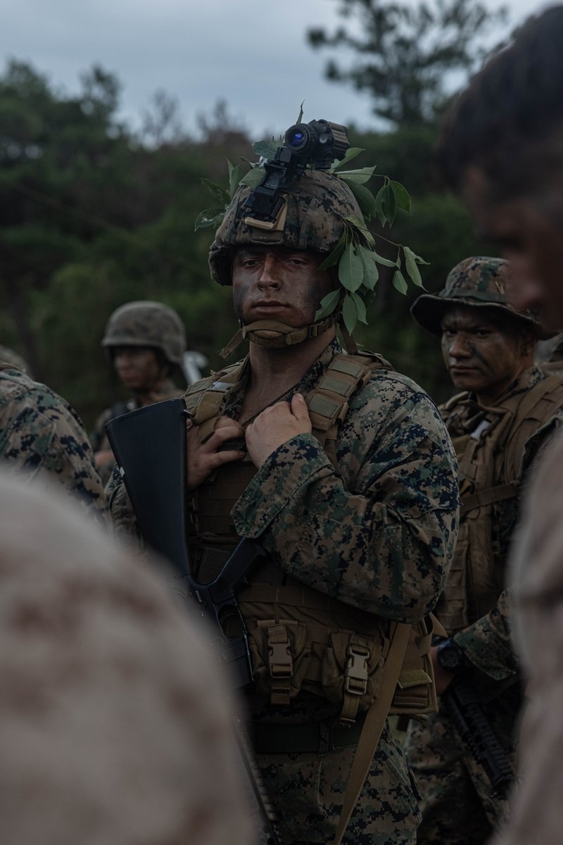 USMC's tweet image. #Marines with @3rdMLG take part in Komodo 26.1 field exercise at Camp Hansen, Okinawa, Japan.

The field exercise was performed to rehearse land navigation, patrolling, and various infantry classes to sustain and enhance combat effectiveness through the development of individual…