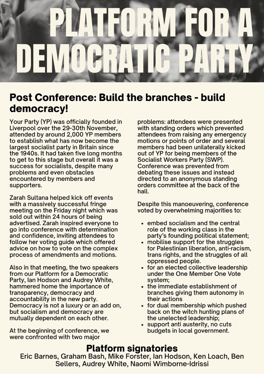 Platform for a Democratic Party tweet media