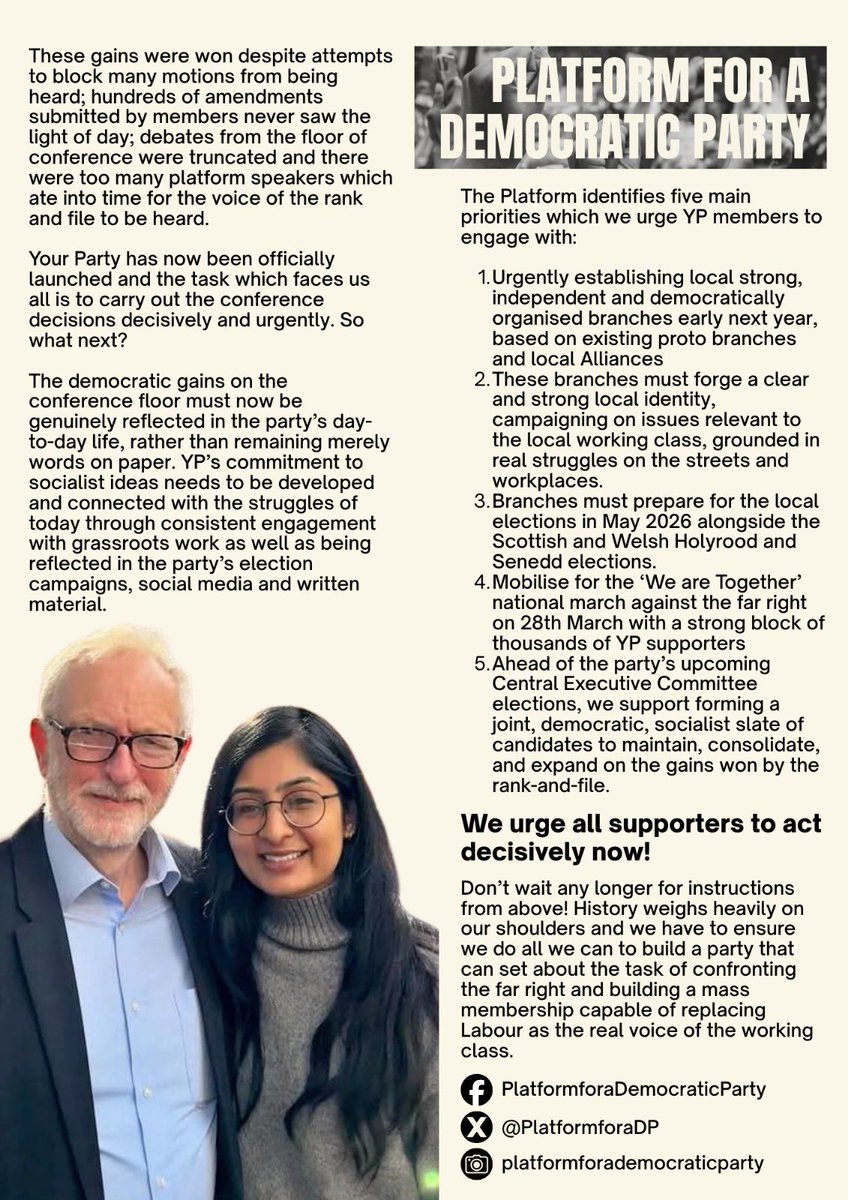 Platform for a Democratic Party tweet media