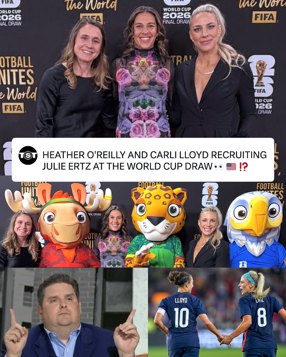 TST7v7's tweet image. What is @HeatherOReilly cooking…👀???

Imagine if the BACK-TO-BACK TST Champs (@USWomenTST) add @julieertz...