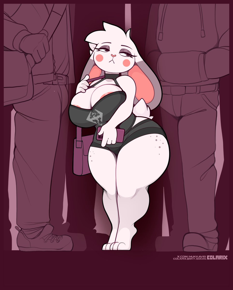 Bunny in public transportation 🚎