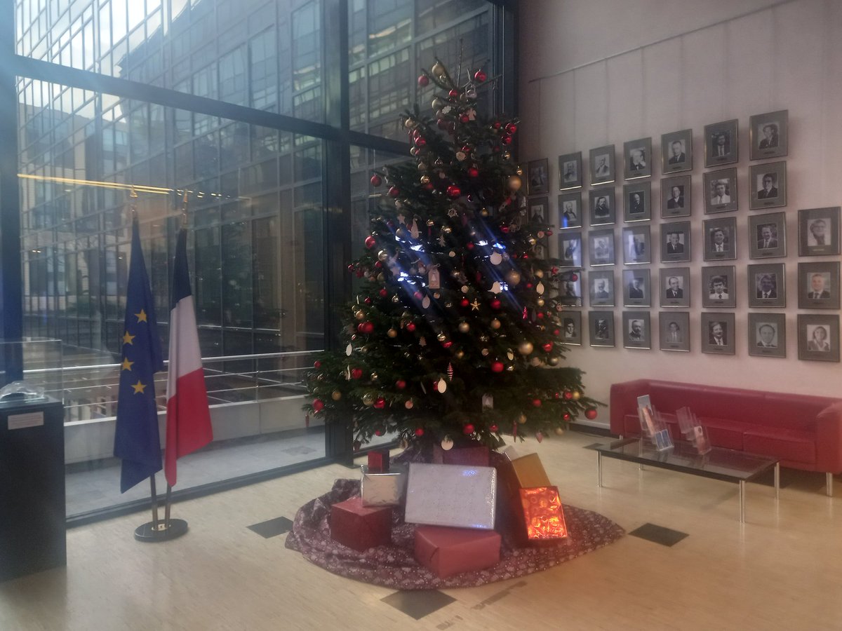 SncdFo's tweet image. Le traditionnel sapin de Noël de la @douane_france placé devant la galerie de portraits de nos directeurs généraux et directrices générales successifs. #Noel #Douane
