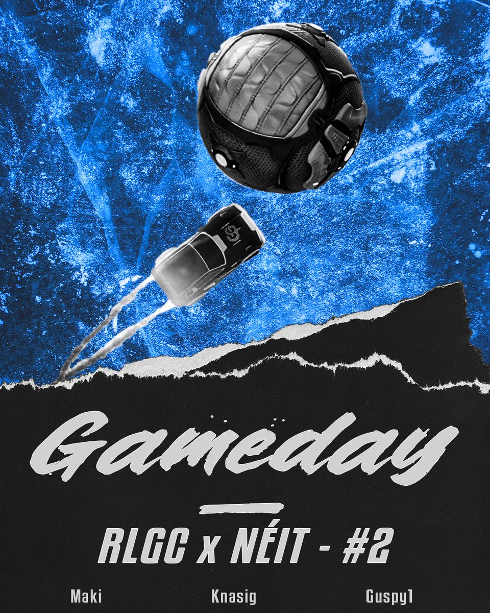 Deuxième tournoi RLGC x NÉIT pour notre équipe RL 🚗 

 🕗19H
🔗 twitch.tv/guspy1_
