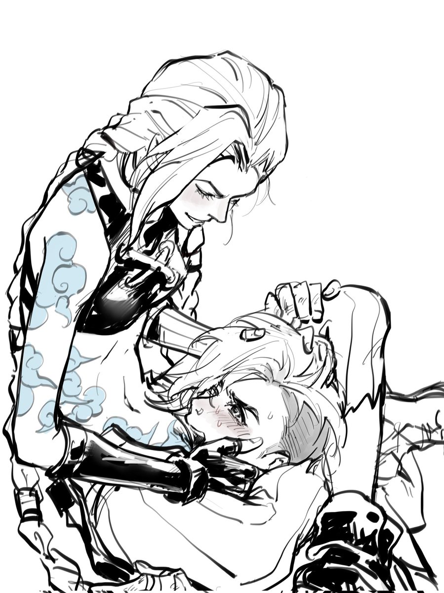 难得又画黄图了，是姐妹相亲相爱🥰
#jinxvi