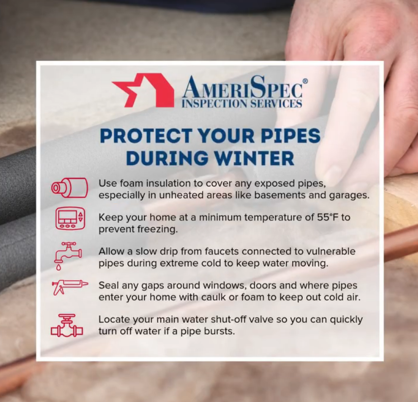 HomeInspectorMN's tweet photo. When temperatures plunge, your home’s plumbing becomes vulnerable. #FrozenPipes can cause major damage, expensive repairs and significant stress. With a little preparation, you can greatly reduce your risk of #FreezingPipes and protect your home. https://t.co/nXu4EocZkI https://t.co/cdP7lpbTTI