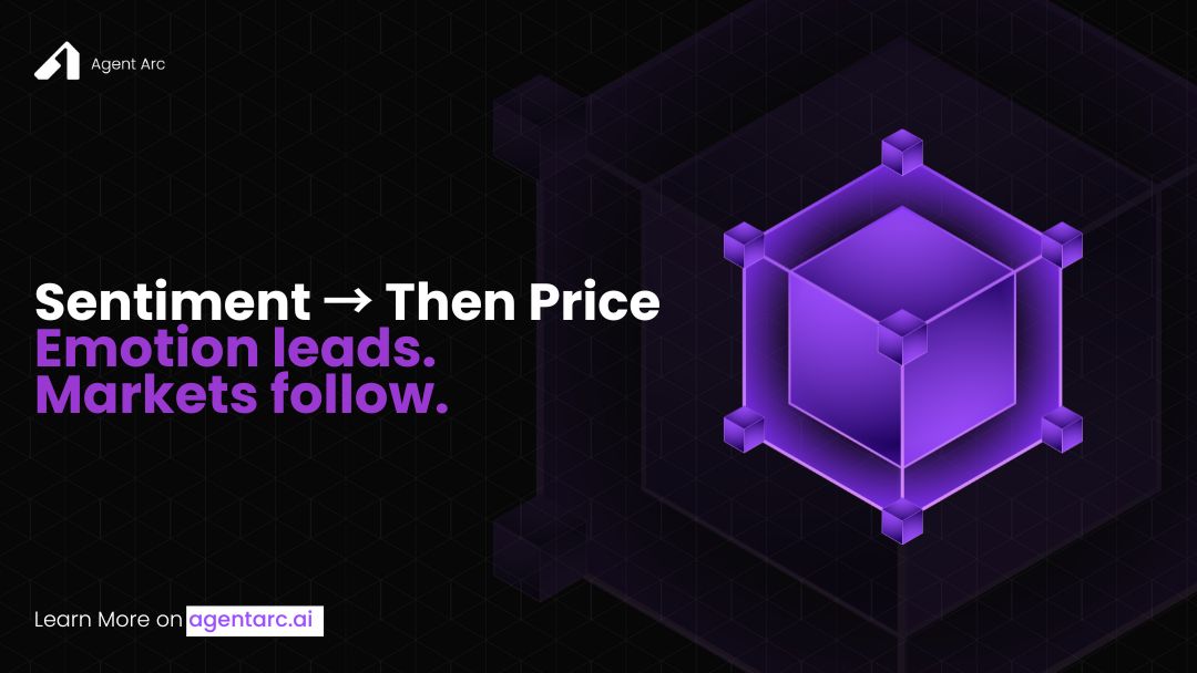Why Sentiment Matters More Than Indicators

Indicators follow price.
Sentiment precedes it.
When the crowd feels something,
you can see it before candles react.

AgentArc fuses social signals + neural pattern detection
to measure the emotional pressure building beneath the