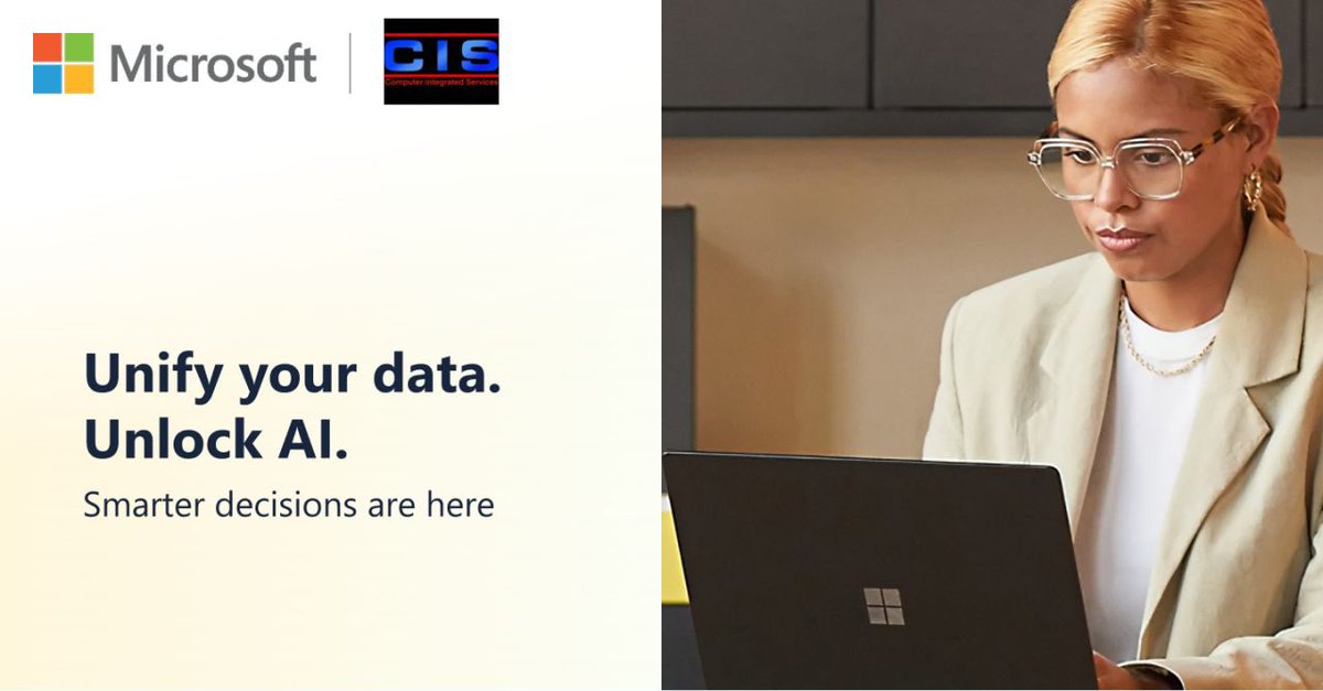 ComputerIntSvc's tweet image. AI can only deliver value when your data is well-structured.

Many SMBs still work with scattered systems, slow reporting, and manual exports. Now you can bring everything together so your team can act on real insights, not guesswork.

Find out more with Computer Integrated…