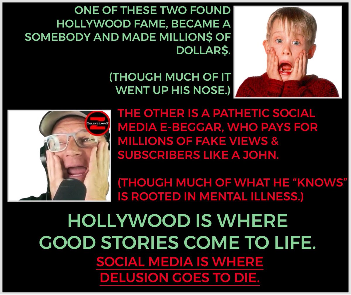 NovOne4our's tweet photo. Hollywood tends to weed out the bad apples a lot faster than social media. That’s too bad, because there is no greater delusion or disservice online than @DeletelawZ.
#deletelawz
#deletelawzisathreattocops
#ProtectLEO https://t.co/FvC9sxsK81
