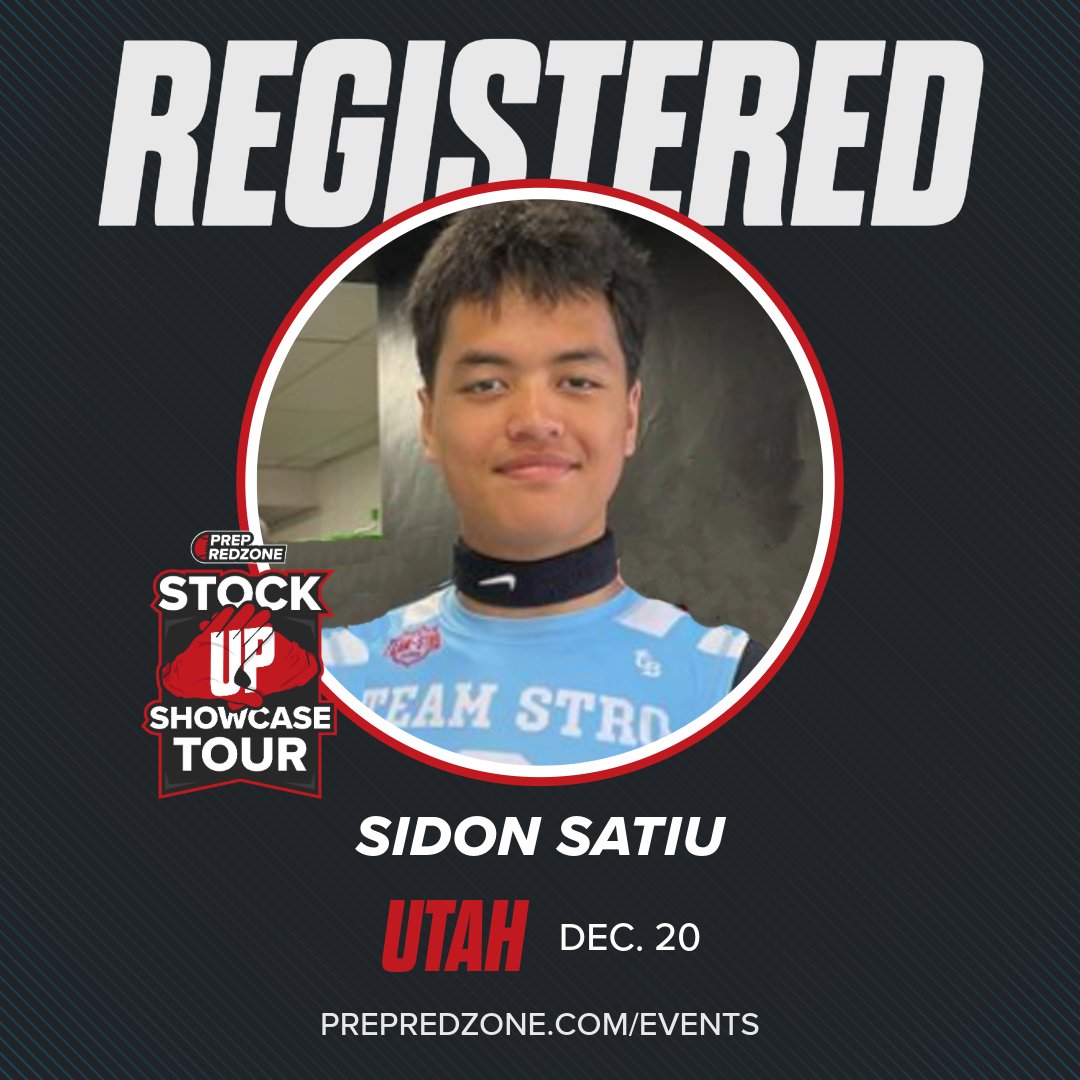 PrepRedzoneUT's tweet image. 𝙍𝙀𝙂𝙄𝙎𝙏𝙀𝙍𝙀𝘿‼️

These top prospects are headed to Riverton on December 20th for the Utah Stock Up Showcase! @JaggerFountaine @MckraeRenteria9 @MatthewManuma @SidonSatiu @Andy_Pham1

Don’t miss your chance to get noticed - register today: events.prepredzone.com/e/2123/registe…