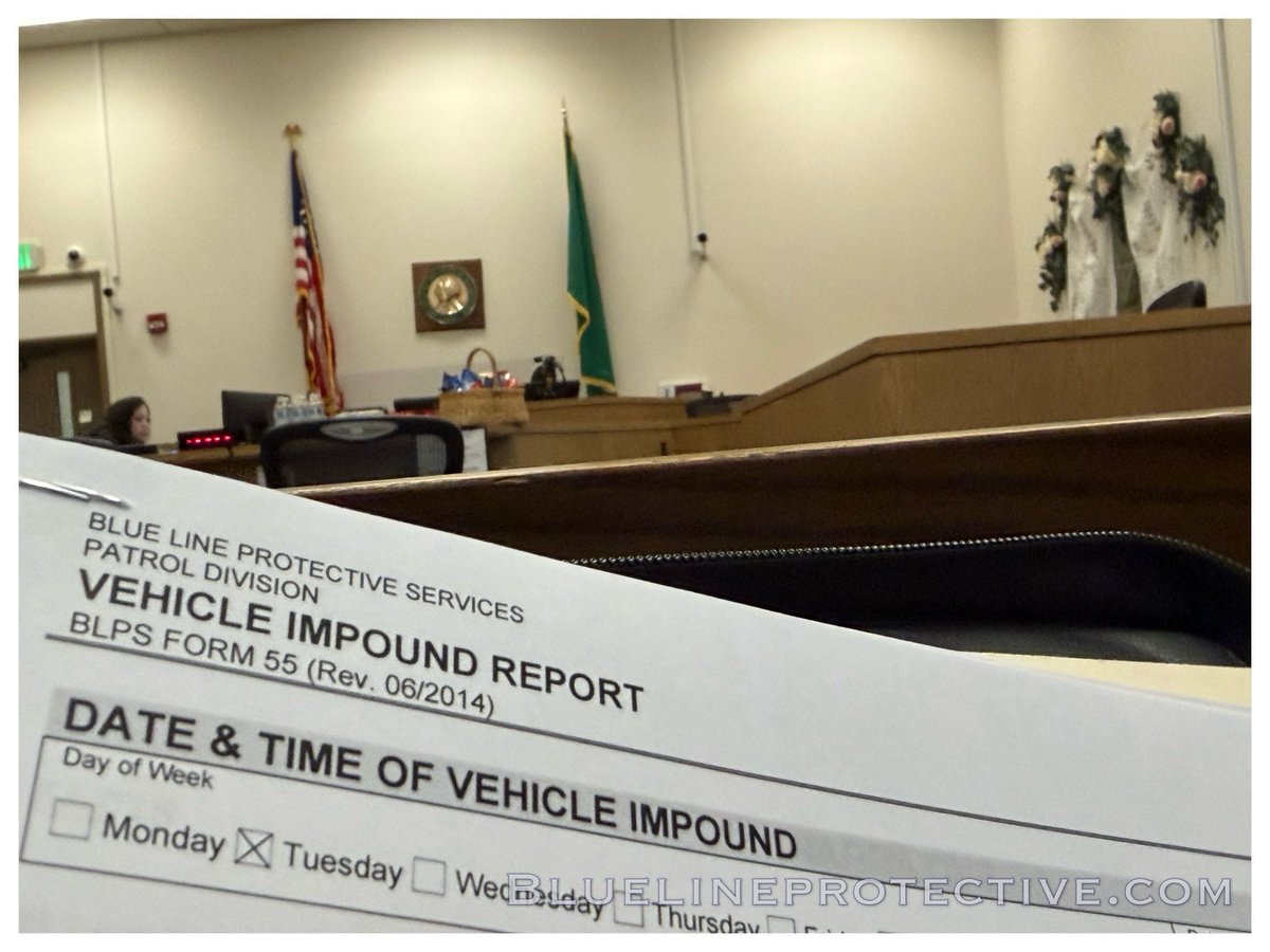 BLPSPatrol's tweet image. It’s a TOW-riffic Monday at Tow Court, where nothing says “start of the week” like a stack of impound reports and a judge who’s already on a third cup of coffee. #towed #parking #bluelineprotective #patrolservice #securityservices #washington #oregon #like #follow