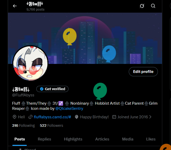 FluffAbyss's tweet image. It my birthday &amp;lt;3