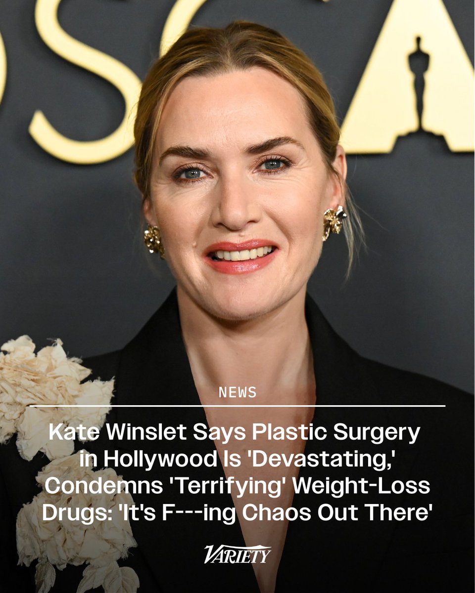 Kate Winslet says plastic surgery in Hollywood is "devastating"

“If a person’s self-esteem is so bound up in how they look, it’s frightening. And it’s puzzling because I have moments when I think it’s better, when I look at actresses at events dressed how they want, whichever