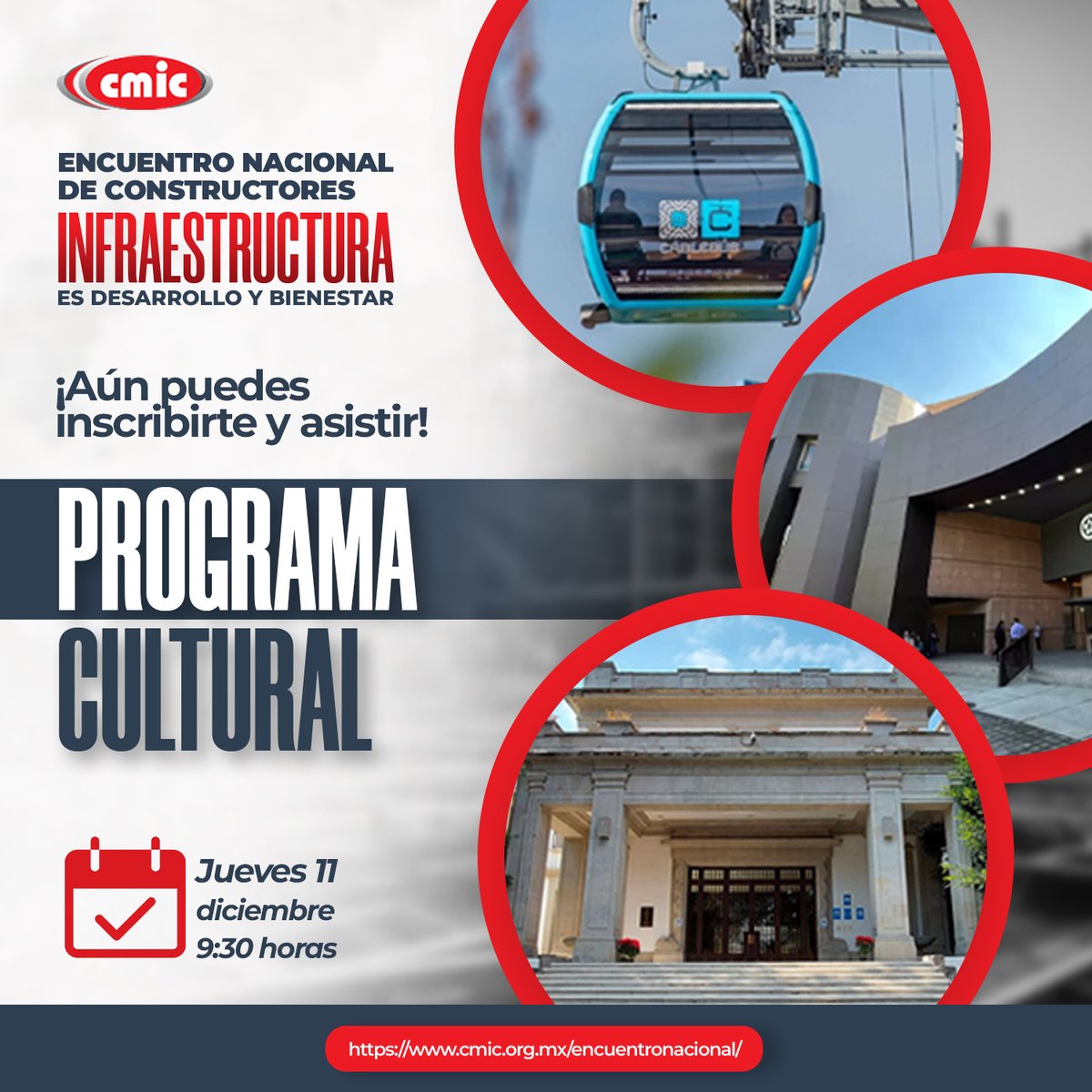 ✨ Después de una jornada que definirá la ruta de nuestra industria, te invitamos a cerrar est Encuentro con una experiencia que conecta cultura, historia y visión de futuro.

🚌 Una ruta cuidadosamente seleccionada para nuestros afiliados.

🔗 Regístrate
cmic.org.mx/encuentronacio…