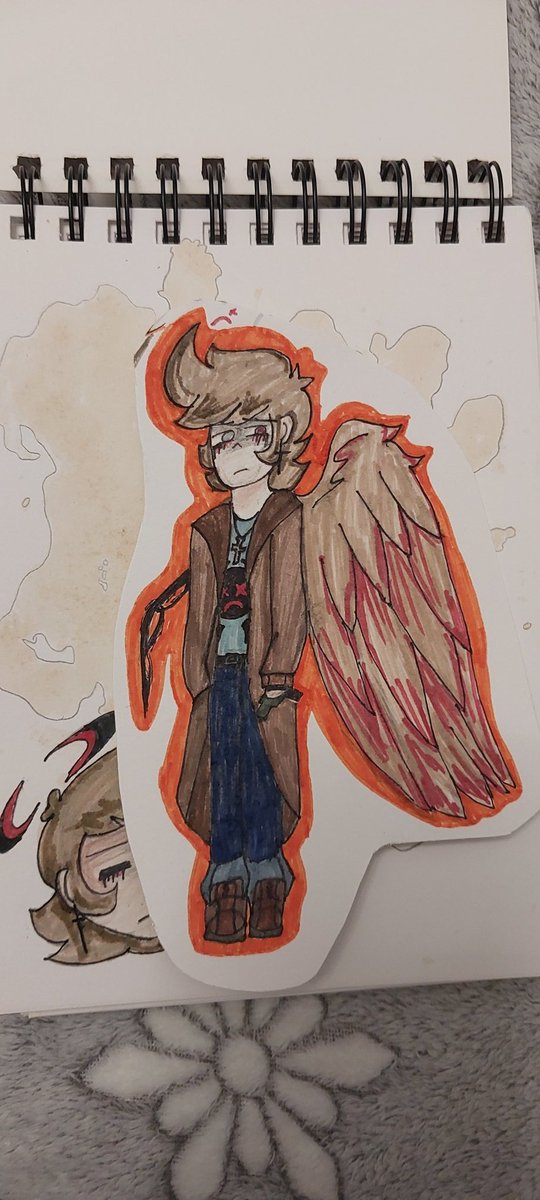 MajaTurloss's tweet photo. Something is cooking 🤑🔥 (calm down, I'll draw him a halo, not that "I forgot") #fnfbb #armarosfnf #killerfnfbbmod #fnfarmarod #fnfbbmod #fnfbigbrothermod #littleartist #fallenangel #killerfnf https://t.co/Gy6wucoaN1