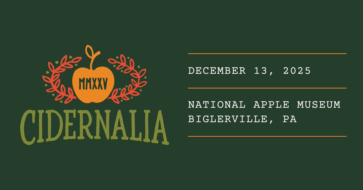PloughmanCider's tweet photo. Happy Cidernalia &amp; Other Festive Occasions! - Join us Saturday 12/13 at the National Apple Museum Noon - 11pm https://t.co/ZC4d9gBmmS https://t.co/yR6zAoua98