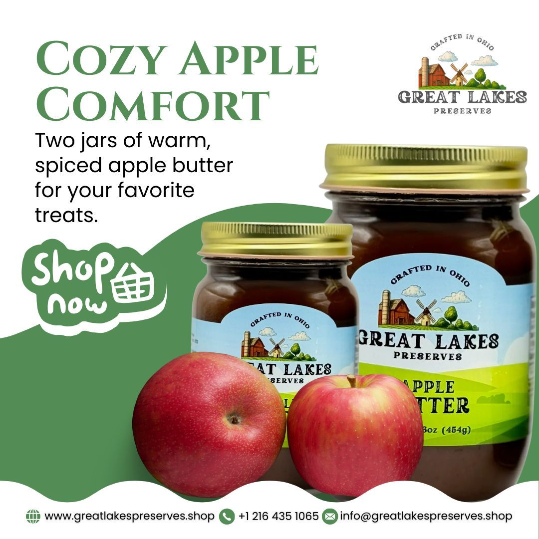 GreatLakesPrese's tweet image. Warmth in a jar. Our Apple Butter 2-Pack is crafted for cozy mornings, slowly cooked apples + gentle spices = spreadable perfection.

👉 Bring home the comfort, shop via link in bio.
.
.
#applebutter #cozyflavors #breakfastspread #2packdeal #greatlakespreserves #spreadjoy